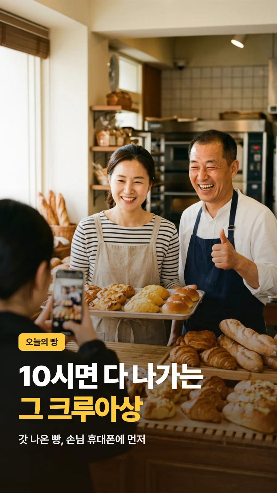 릴스 장면 샘플, 같은 가상의 빵집