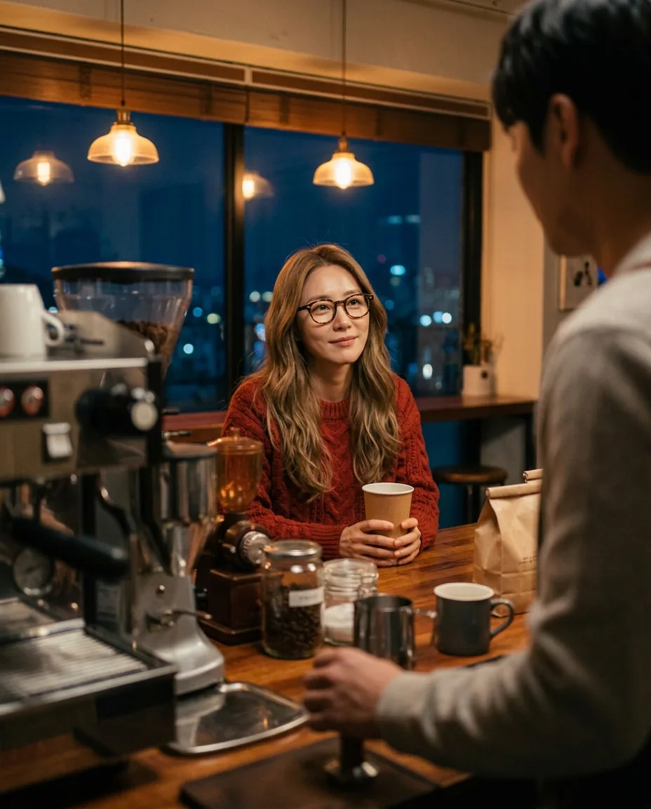 세 번째 컷, 또 다른 사람 (AI 비교 연출)